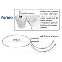 Ver imagem 2 de Suporte para Pendurar Balde de Gelo em Mesas Bancadas Festa Aramado Economiza Espaço