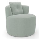 Ver mais imagens de Kit Sofá e 02 Poltronas Orgânicas Living Bob com Almofadas Bouclê Verde Menta - Desk Design