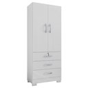 Ver imagem 4 de Guarda Roupa 3 Gavetas e 2 Portas Breda Branco