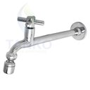 Ver imagem 6 de Torneira Tanque Reta Metal Bico Móvel Parede 18cm 1/4v C31