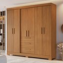 Ver imagem 2 de Guarda Roupa Casal 6 Portas 3 Gavetas Freijó Nt6030 Notável Móveis
