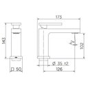 Ver imagem 2 de Misturador Monocomando Lavatório Mesa New Edge Cromado Docol