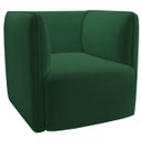 Ver imagem 4 de Poltrona para Sala e Escritório Decorativa Maliva Veludo Verde