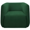 Ver imagem 1 de Poltrona para Sala e Escritório Decorativa Maliva Veludo Verde