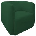Ver imagem 5 de Poltrona para Sala e Escritório Decorativa Maliva Veludo Verde
