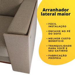 Kit 2 Arranhadores 20x50x60 sob Medida para Canto de Sofá Fxcxa: Salmão/rose Comprecommiro - 7
