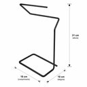 Ver imagem 7 de Kit Suporte para Banheiro Aramado Organizador Porta Toalhas e Papel Preto Fosco 3 Peças