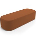 Ver imagem 1 de Puff Decorativo Orgânico para Living Quarto 195cm Doha W01 Bouclê Terracota - Lyam Decor