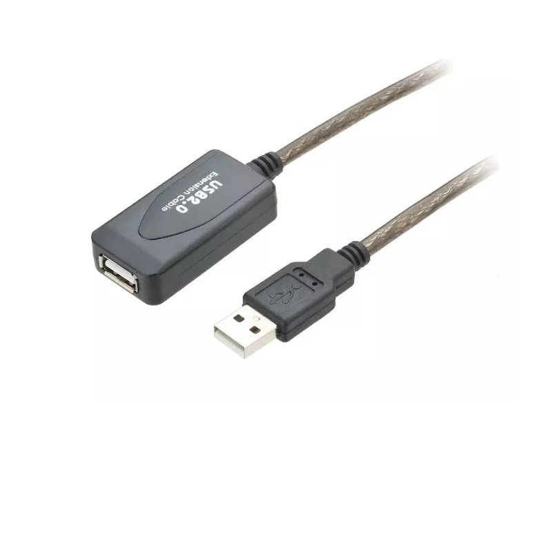 Cabo Extensor Usb 2.0 Macho/femea C/ Repetidor de Sinal 20m - 1