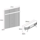 Ver imagem 3 de Painel com Rack New Laguna para Tv até 75 Polegadas - Cumaru Opala - Madetec