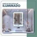 Ver imagem 3 de Espelho Retangular 70cm X 50cm Iluminado Touch Screen Led 3 Cores