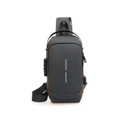 Mochila Masculina com Cadeado À Prova D'água Anti-roubo - 1