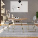 Ver imagem 1 de Mesa de Jantar Orgânica Soho 120cm Acácia Mel - Est.Champ