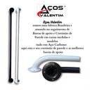 Ver imagem 2 de Alça de Segurança Barra de Apoio Banheiro 60cm Preto Oferta Cor Preto