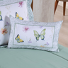 Kit Edredom Cobertor Solteiro Menina Girl Infantil Juvenil 4 Peças 300 Fios Estampado Borboletas - 4