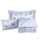 Ver imagem 5 de Kit Edredom Cobertor Solteiro Menina Girl Infantil Juvenil 4 Peças 300 Fios Estampado Borboletas