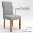 Ver imagem 6 de Conjunto de Mesa de Jantar 6 Lugares 160x80cm com Cadeiras Carol Cinamomo e Cinza