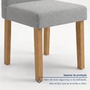 Ver imagem 7 de Conjunto de Mesa de Jantar 6 Lugares 160x80cm com Cadeiras Carol Cinamomo e Cinza