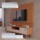 Ver imagem 5 de Rack com Painel para TV até 65 Polegadas 185cm x 187cm 100% MDF e Pés em Madeira Maciça Ares