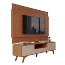 Ver imagem 2 de Rack com Painel para TV até 65 Polegadas 185cm x 187cm 100% MDF e Pés em Madeira Maciça Ares