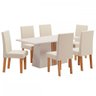 Mesa de Jantar 6 Lugares Andressa Off White/blonde/mel/nude 26683 - Viero Móveis - 2