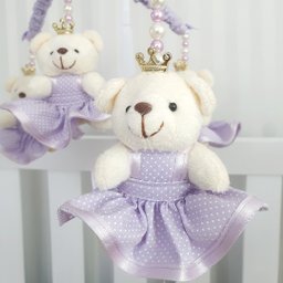 MOBILE PARA BERÇO MUSICAL GIRATÓRIO PRINCESA LILÁS - 3