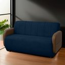 Ver imagem 7 de Sofá Orgânico Curvo Malbec 2 Lugares 130cm Bouclê Facto - Sofa Store:bouclê Azul Marinho