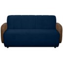 Ver imagem 2 de Sofá Orgânico Curvo Malbec 2 Lugares 130cm Bouclê Facto - Sofa Store:bouclê Azul Marinho