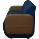Ver imagem 4 de Sofá Orgânico Curvo Malbec 2 Lugares 130cm Bouclê Facto - Sofa Store:bouclê Azul Marinho