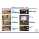 Ver imagem 5 de Cristaleira Cozinha Alma 3PT 1GAV c/Vid LED 60cm Cedro Carraro