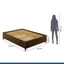 Ver imagem 3 de Cama Casal em MDP 190cm x 143cm Siena