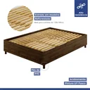 Ver imagem 4 de Cama Casal em MDP 190cm x 143cm Siena