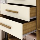 Ver imagem 4 de Guarda Roupa Casal 151 Cm 6 Portas 3 Gavetas 10020 Vlr Nature Champanhe