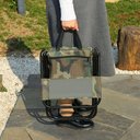 Ver imagem 3 de Cadeira Bolsa 2 em 1 Banco Resistente Camuflado Confortavel