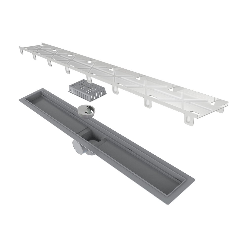 Ralo Linear Elleve Smart Seco 263 70cm com Tampa Oculta Oculta 263