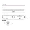 Ver imagem 4 de Ralo Linear Elleve Smart Seco 263 70cm com Tampa Oculta Oculta 263