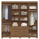 Ver imagem 2 de Guarda Roupa Casal 8 Portas Liverpool Santos Andirá Jatobá