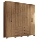 Ver imagem 3 de Guarda Roupa Casal 8 Portas Liverpool Santos Andirá Jatobá