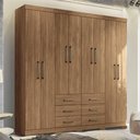 Ver imagem 1 de Guarda Roupa Casal 8 Portas Liverpool Santos Andirá Jatobá