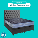 Ver imagem 4 de Kit Cama Box Bau + Cabeceira + Colchão Queen Molas Ensacadas - Petrus - Paropas