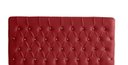 Ver imagem 2 de Kit Estrela Cabeceira De Cama Painel e Calçadeira Baú Botão Cristal Casal 140 Cm Suede Vermelho Eli