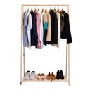 Ver imagem 5 de Kit 2 Arara Para Roupa C Prateleira Sapateira Multiuso Lavandeira Closet Espaços Comerciais