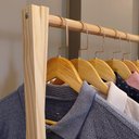 Ver imagem 6 de Kit 2 Arara Para Roupa C Prateleira Sapateira Multiuso Lavandeira Closet Espaços Comerciais