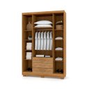 Ver imagem 2 de Guarda Roupa de Solteiro 4 Portas 3 Gavetas Nature Brisa Espanha Vila Rica