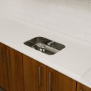 Ver imagem 2 de Pia de Cozinha Mármore Sintética Branca 200cm Cuba Inox N2: Branco