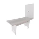 Ver imagem 5 de Mesa de Escritório e Painel de TV F5 sem Gavetas 200cm Cinza F5 Office