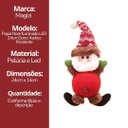 Ver mais imagens de Papai Noel Iluminado Led Pelúcia Pendente Xadrez 24cm - Magizi