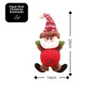 Ver imagem 7 de Papai Noel Iluminado Led Pelúcia Pendente Xadrez 24cm - Magizi