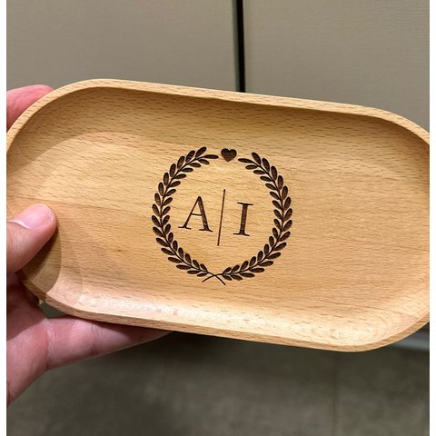 Petisqueira Oval em Madeira de Faia L20xp10xa1,5cm Dynasty