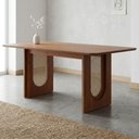 Ver imagem 3 de Mesa de Jantar 6 Lugares Tampo Mdf 180x90 Cm 20588 Cinamomo Molci